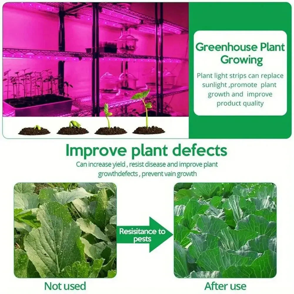 LED Grow Light Plant Light 5V USB LED 1-5m Full Spectrum Chip Greenhouse Flower Seedling Grow Tent Hydroponic