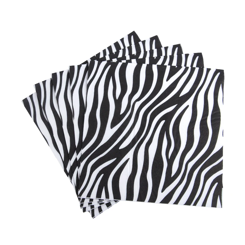 Servetten luipaard- Jungle tafeldecoraties bij