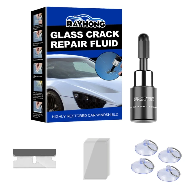 Windshield Crack Repair Kit Car Cracked Glass Repair Fluid Car Windscreen  Chips Cracks Glass Scratch Remover Repairing Tool - AliExpress