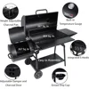 CC2036F Barrel Charcoal Grill with Offset Smoker,Outdoor Smoker with 1200 Sq. In.Cooking Area for Outdoor Barbecue Event 5