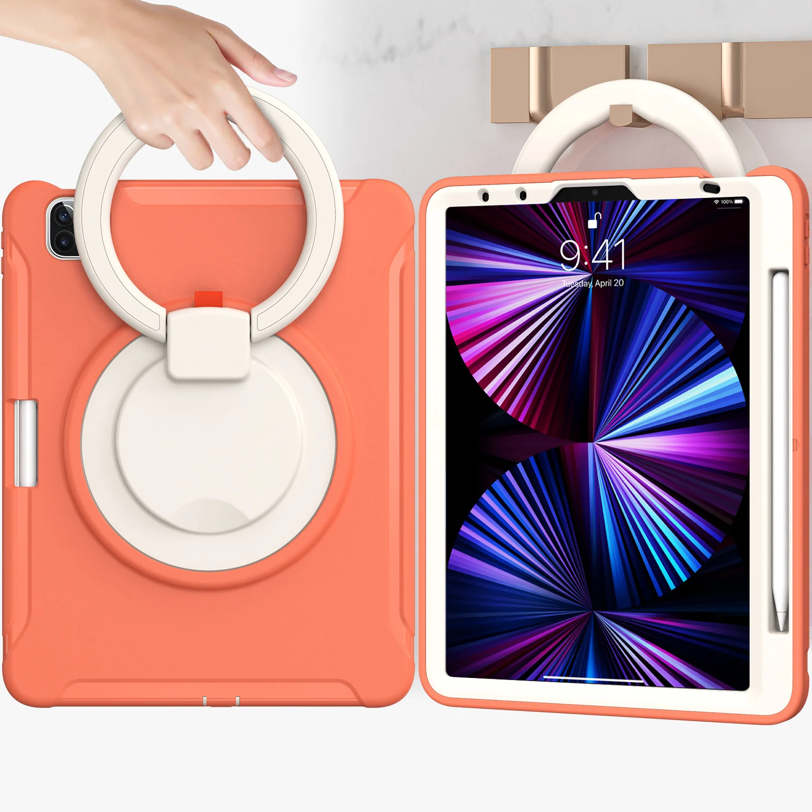 Shockproof Handle Stand Tablet Case - Enhanced Protection and Versatile Functionality