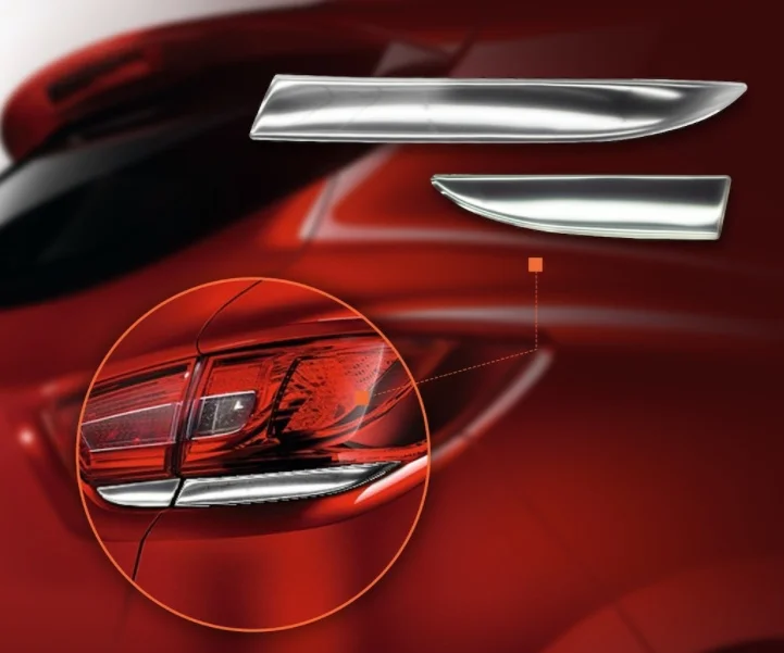 For Renault Clio 4 Stop Light Brake Light Cover Lower Trim Eyebrow 2012-2018 Stainless Steel Stainless Chrome