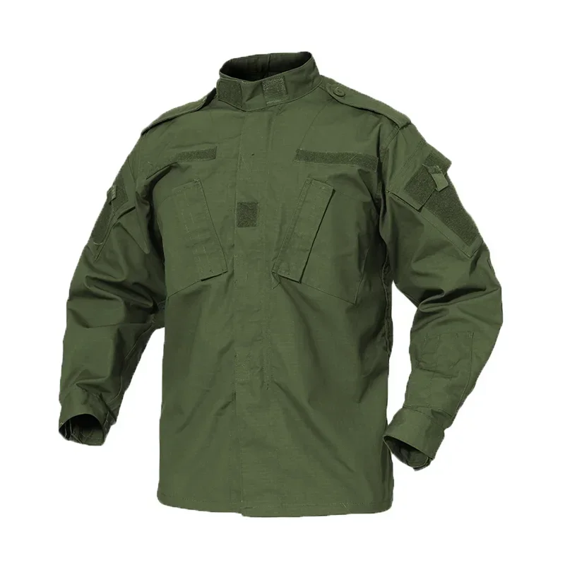 Men Green Camouflage Uniform Tactical Combat Black Shirts&Pants Airsoft Paintball Work Clothing Suit 3