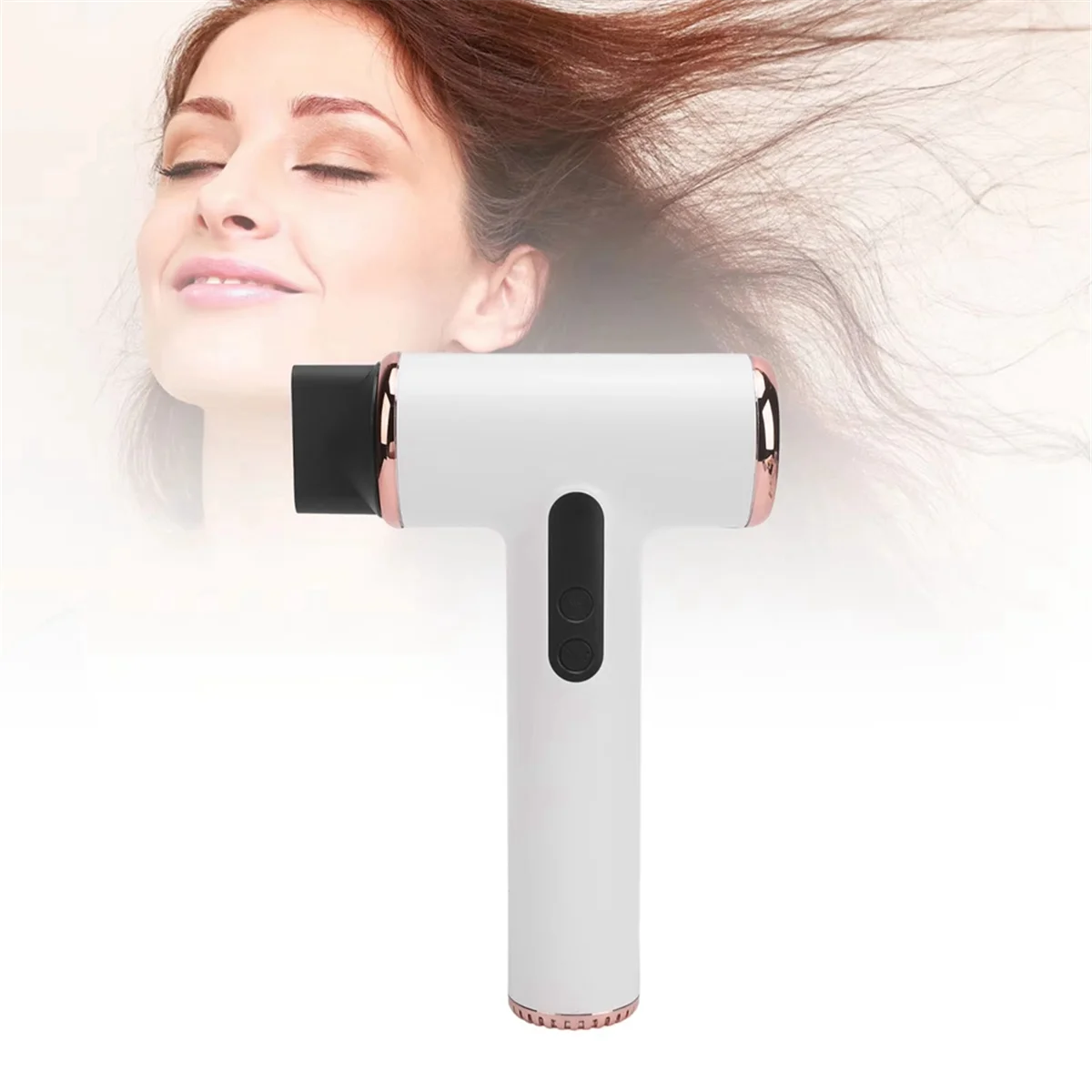 A13I Cordless Hair Dryer 3 Speeds 3 Temp USB Rechargeable Portable Small Blow Dryer with Digital Screen for Dorm Camping
