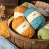 1Pc 50g hand knitting 100% Wool Yarn Soft Warm Worsted Weight Wool Yarn For Crocheting knit Woman Cardigan Scarf Sweater Hat 3