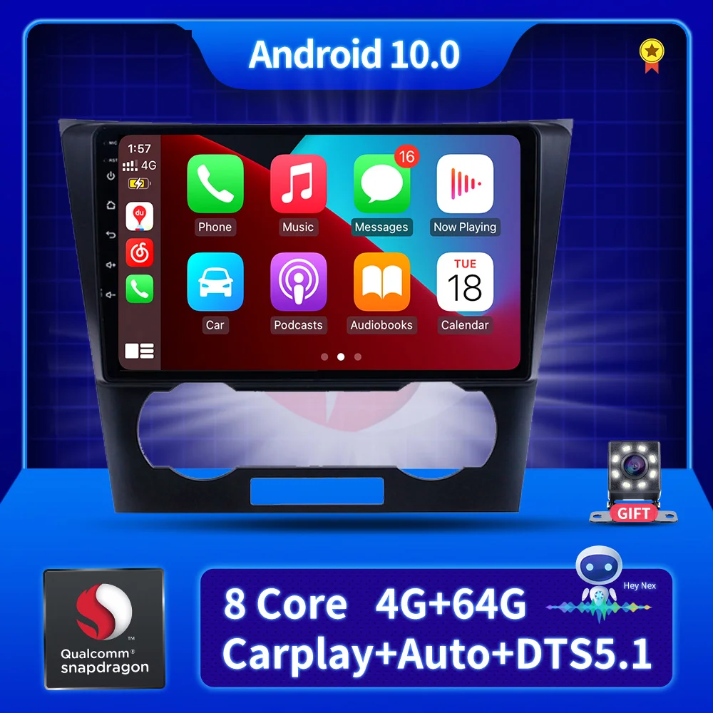 Автомагнитола 2 Din Android 10 для Chevrolet Epica 2006-2012 4G Wi-Fi Carplay мультимедиа gps-навигация