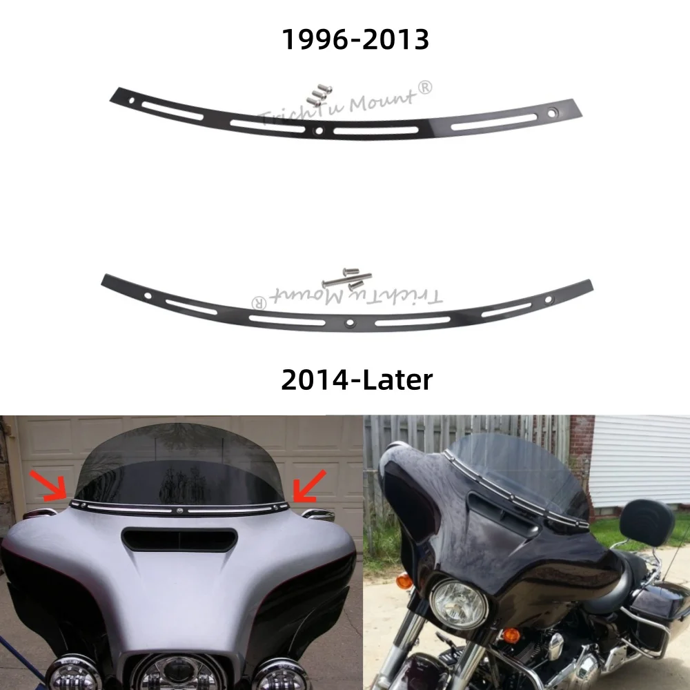 Отделка ветрового стекла мотоцикла для Harley Electra Glide Street Glide Ultra Limited FLHXS FLHTCUTG 1996-2024 аксессуары