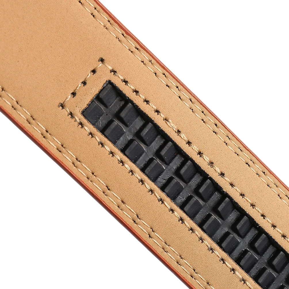 Luxury 3.1cm Width High Quality Cowhide Leather Belt For Men Fashion Black Red Brown Men's Automatic Belt Without Buckle