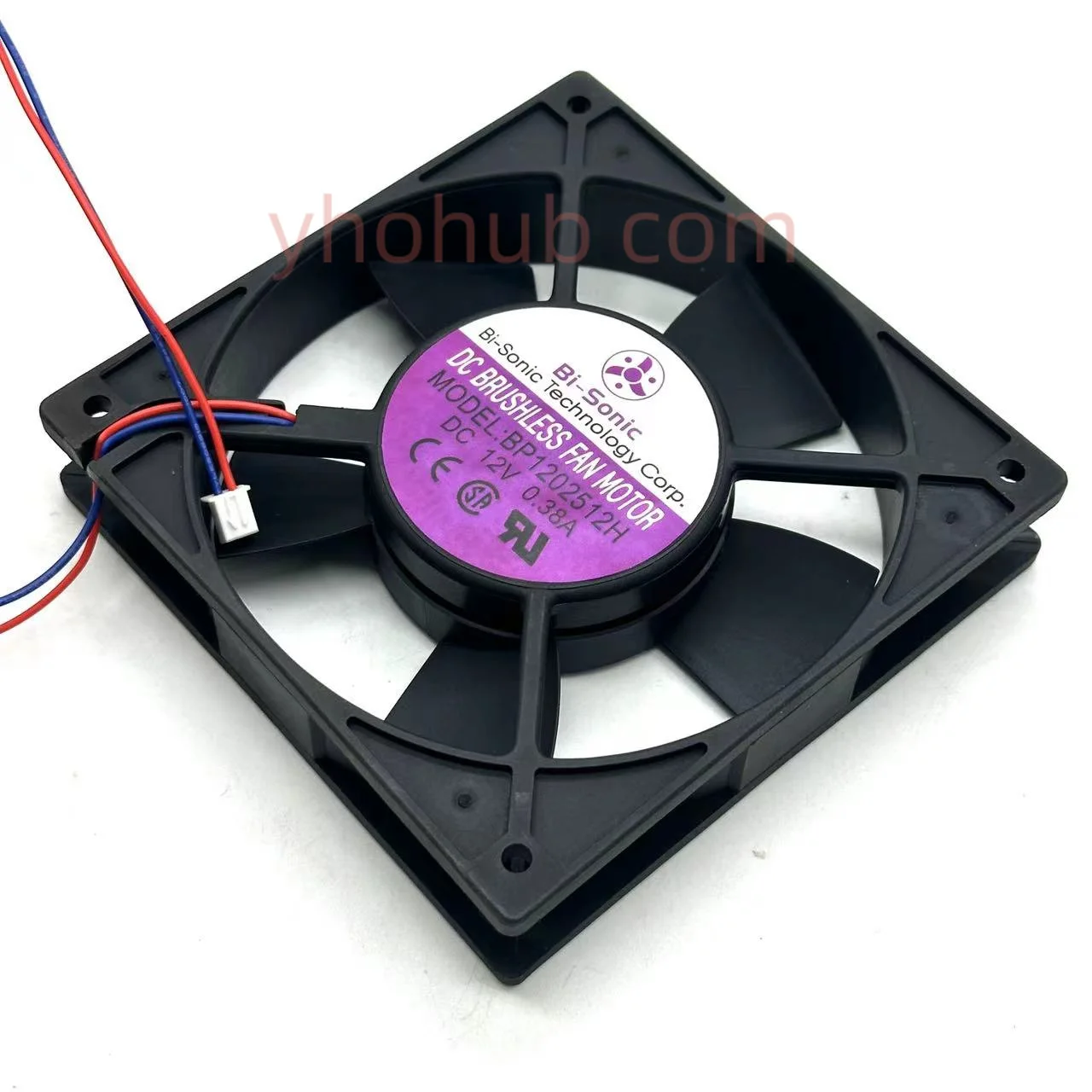 Ventilador de Refrigeração do Servidor de Bi-sonic Bp1202512h dc 12v 0.38a 120x120x25 mm 2-wire