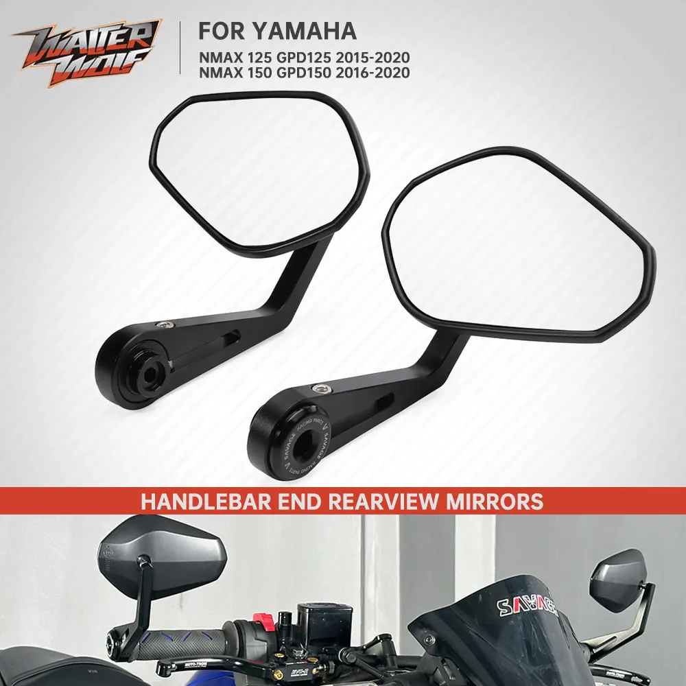 

Зеркало заднего вида на руль мотоцикла Nmax125 для YAMAHA N-MAX NMax N MAX 125 150 GPD125 GPD150 15-2020