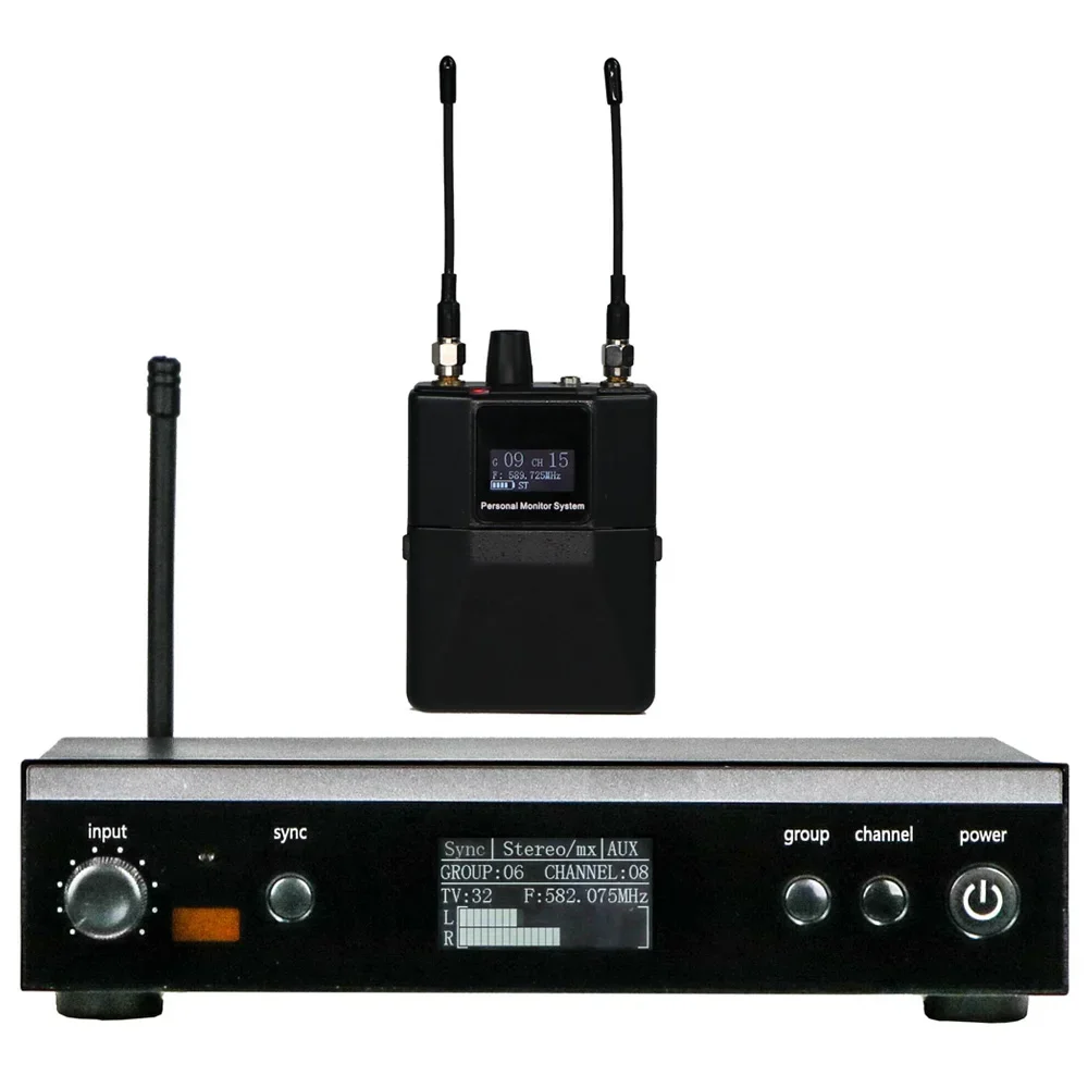 PSM300 Stereo Wireless In Ear Monitor Stage Personal For Bands 500MHz 100mW 24-Bit Digital DSP Processor Audio