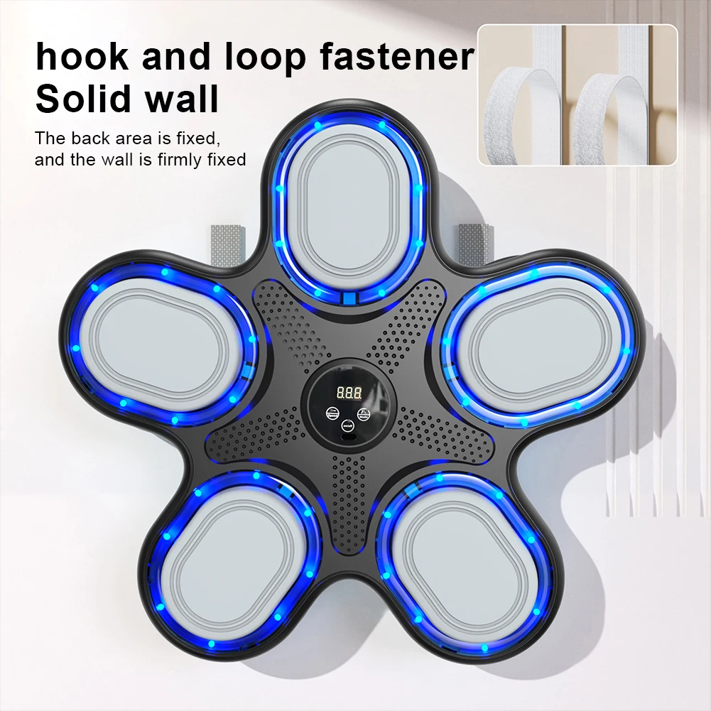 Bluetooth Music Boxing Trainer for Adults and Kids - Rhythm and Decompression Wall Unit