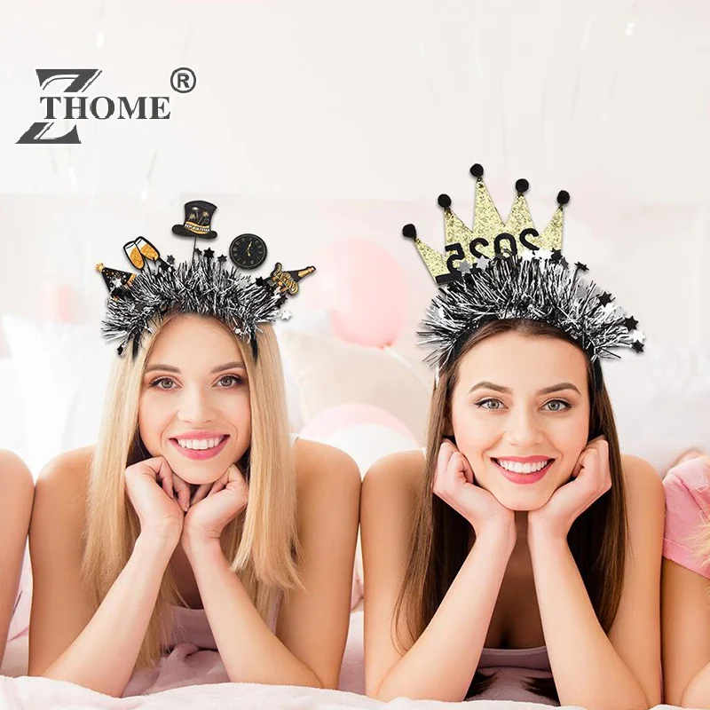 High Quality New Year's Headband Gold And Silver Color Christmas Party Accessories