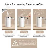 Mini Electric Coffee Self Mixing Mug Waterproof Food Safe Coffee Mug USB Rechargeable Automatic Magnetic Cup For Tea 380ML 3