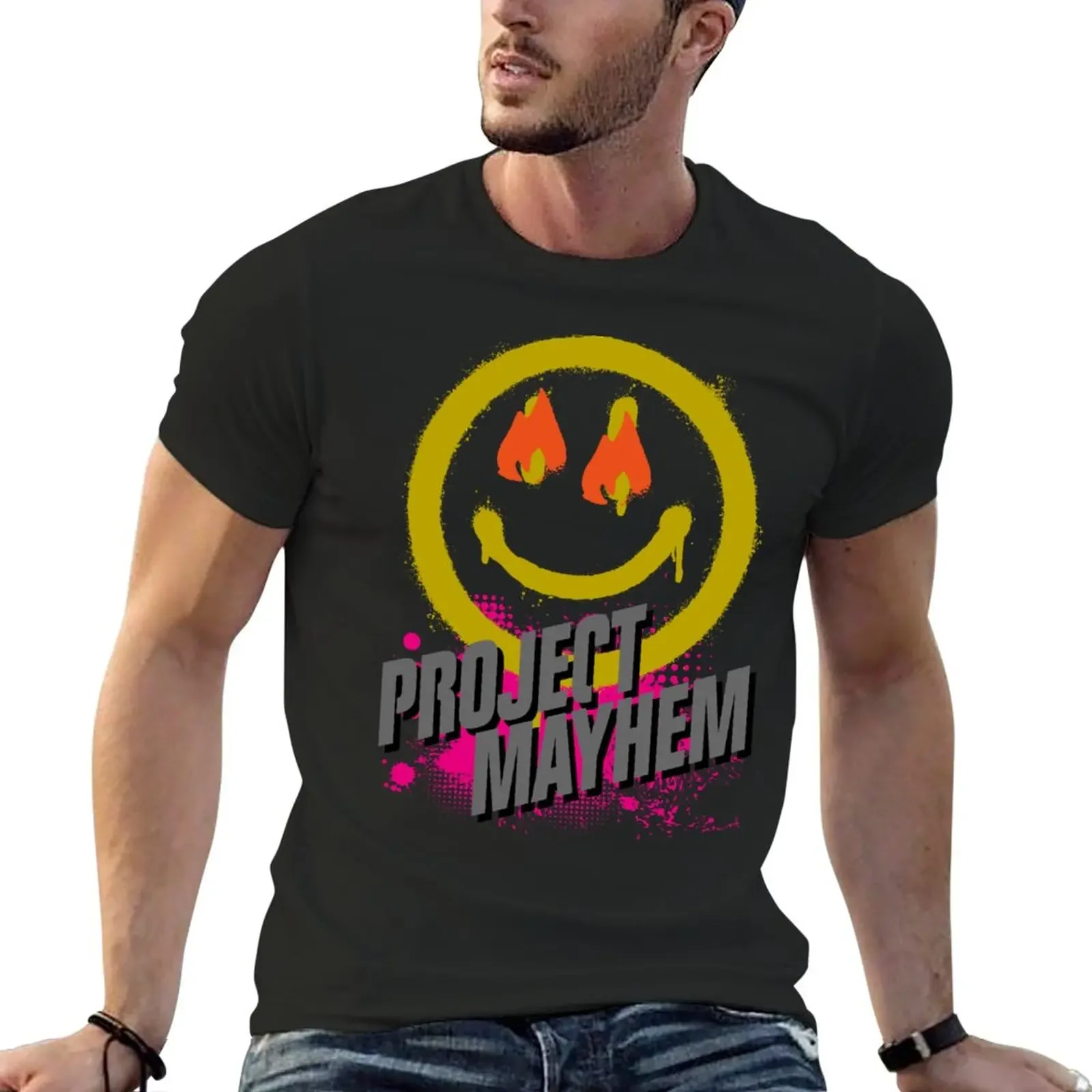 

Project Mayhem T-Shirt graphics new edition big and tall t shirts for men