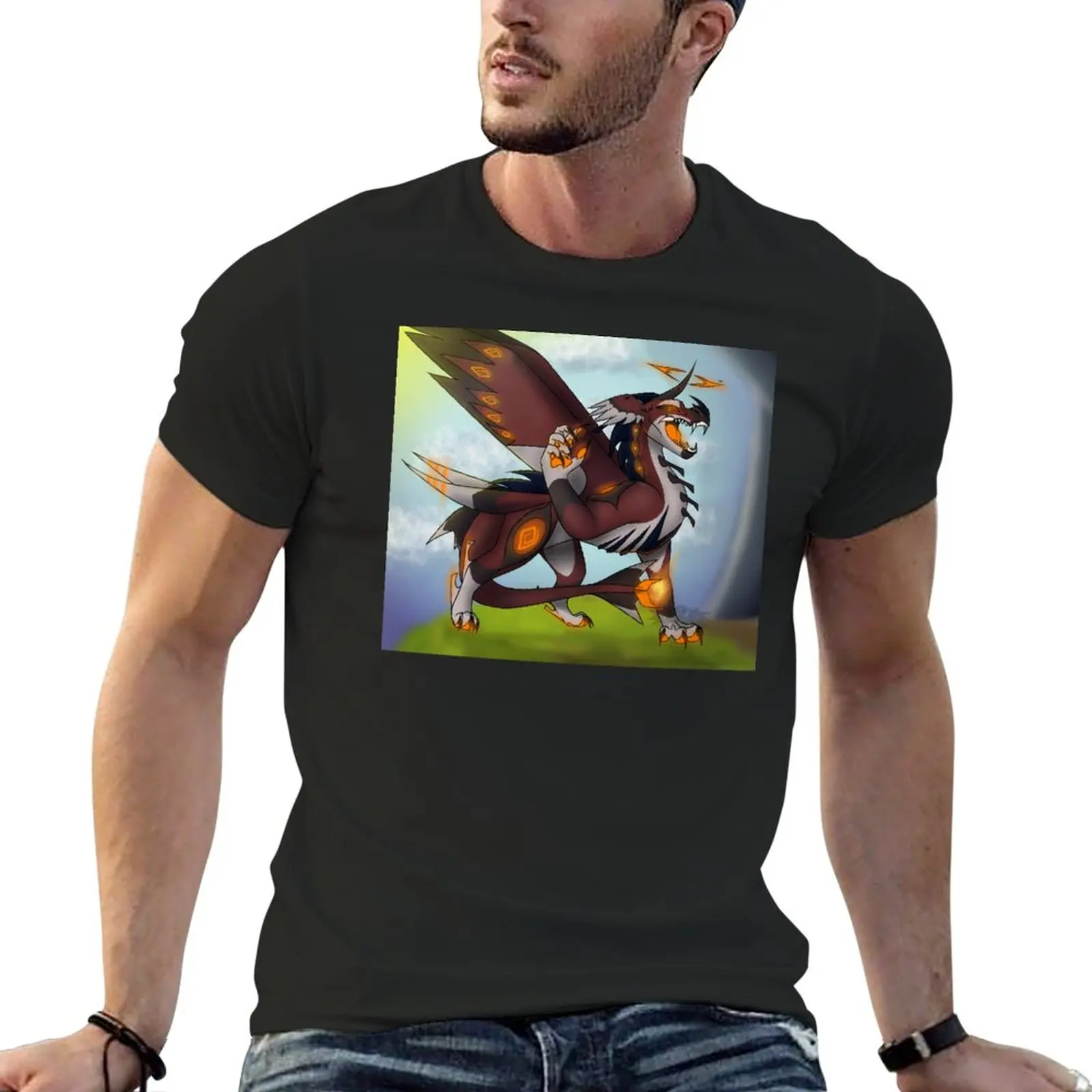 

Aereis Arsonos Hybrid T-Shirt tees shirts graphic tees black t shirts oversized t shirt workout shirts for men