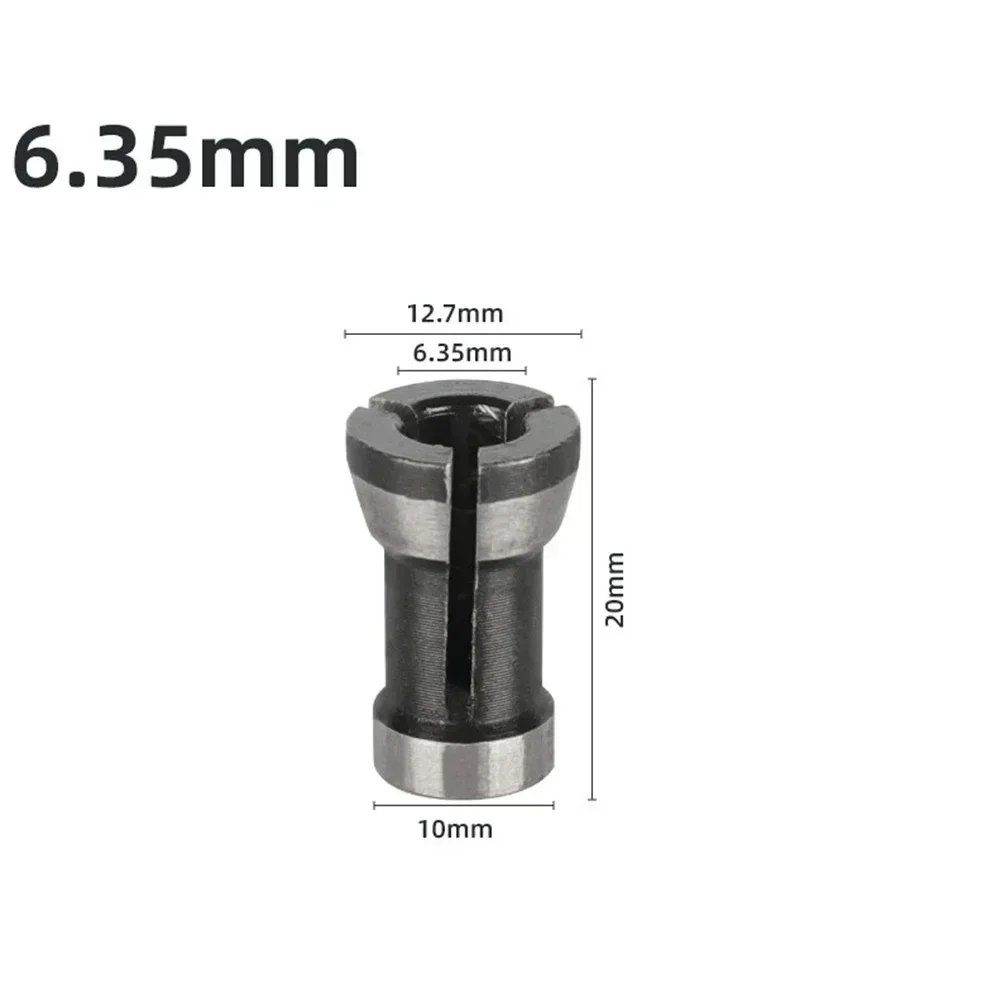 1/3pcs Router Collet Chuck 6/6.35/8mm Power Tools Accessories Milling Cutter Adapter For Trimming Engraving Machine Tools