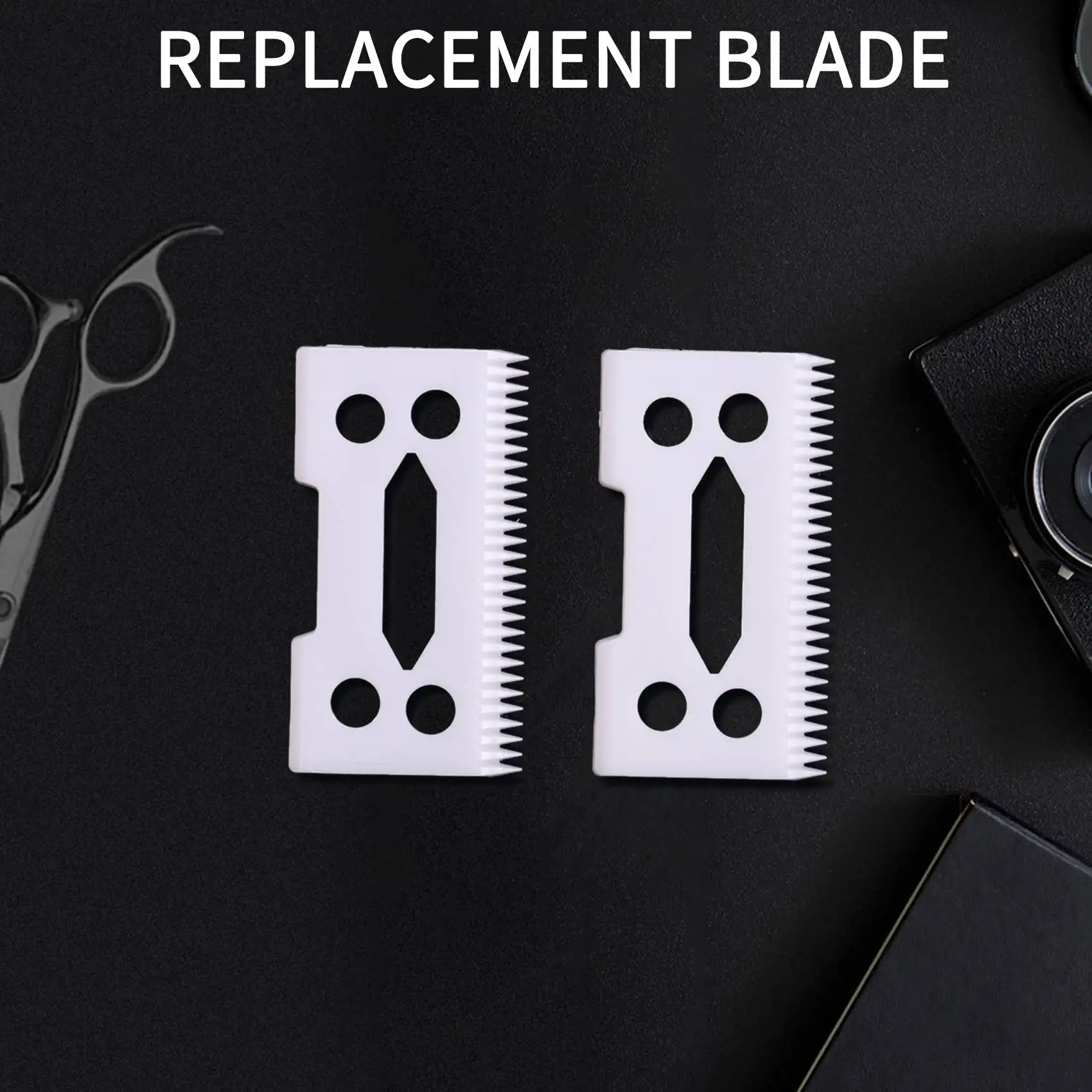 28 Teeth Zirconia Ceramic Clipper Blade Hair Clipper Wahl Senior Clipper 2Pcs