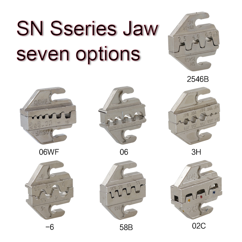 Crimping tool pliers Alloy jaws SN-2546B 58B 02C 03H 06WF X6 / 06 48BS used for crimping terminalsï¼Jaw slot width 4mm