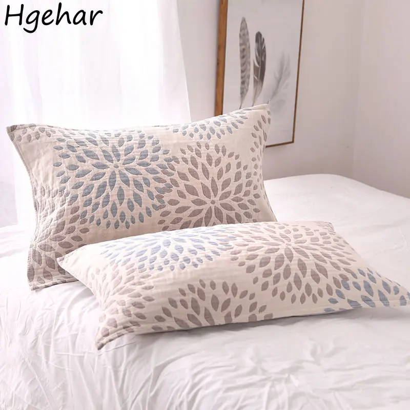 

Всесезонное бытовое полотенце для подушки с принтом, 50x75 см, дышащая хлопковая наволочка для спальни, моющаяся Нескользящая наволочка для подушки, постельное белье