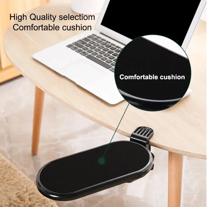 Suporte Giratório para Descanso do Braço do Computador Mão Ergonômica Proteção do Ombro Mouse Pad Extensor Ajustável para Descanso de Pulso do pc Mesa para Escritório - Imagem 3