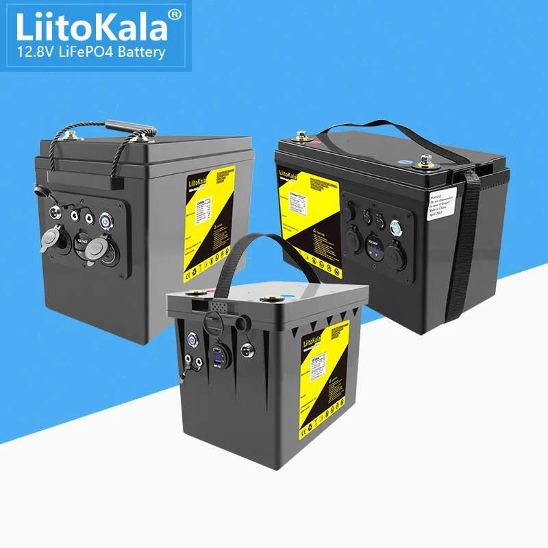 Liitokala 12V 120Ah 150Ah 200Ah Lifepo4 Batteria Per Camper Golf Cart Off-Road Off-Grid Solar Wind Qc3.0 Uscita Usb Di Tipo C