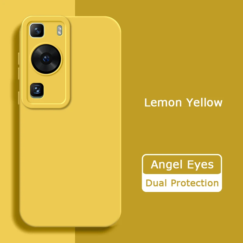Angel Eyes Square Liquid Silicone Shockproof Protective Phone Case