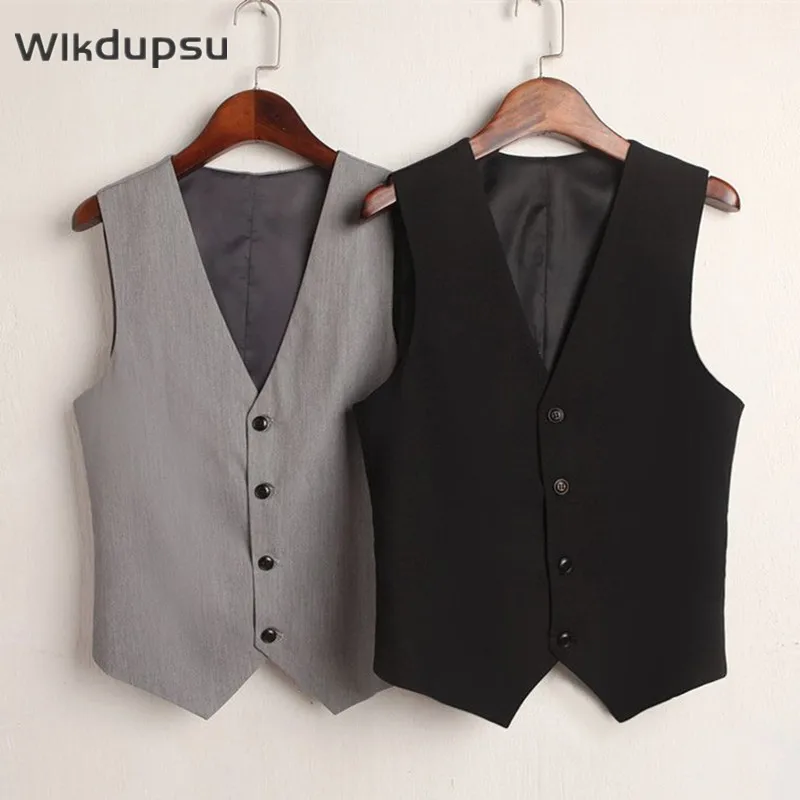 

Vintage Spring Summer Vests Women Men Sleeveless Jacket Tops Classic Suit Waistcoats Formal Office Elegant Slim Fit Gilets Wear