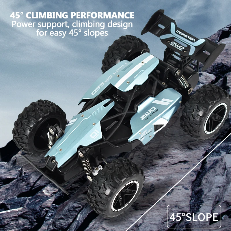 Rc Car Toys for Boys High Speed Remote Control Truck Cross-Country Cars Children Gift 2.4G Off-Road Vehicle 1:18 Electric Model 5