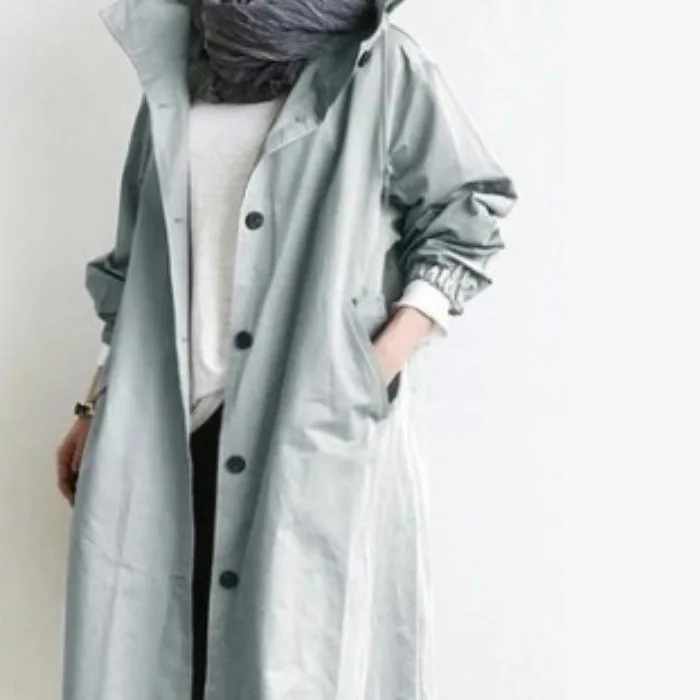 Women Oversized Trench Coats Long Sleeve Autumn Winter