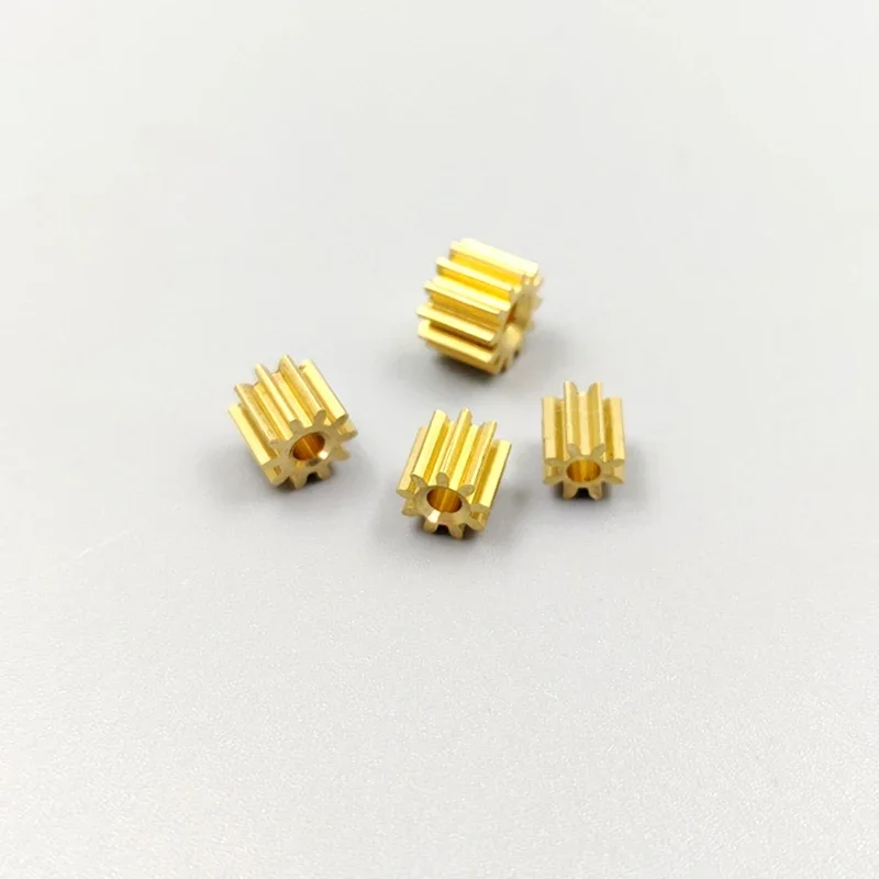 0.5M Modulus 7T 8T 9T 10T 11T 12T 13T 16T Teeth Metal Brass Gear Spindle Transmission Gear Fit 1mm 1.5mm 2mm 2.3mm Shaft transmission gear