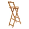Garden Bar Chairs Set Stool Counter Height Dining Set for Kitchen Beach Load-capacity About 90kg 2