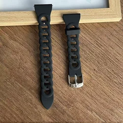 Silicone Sport Watch Band - 20mm/22mm Strap - 20mm watch band (3 black)