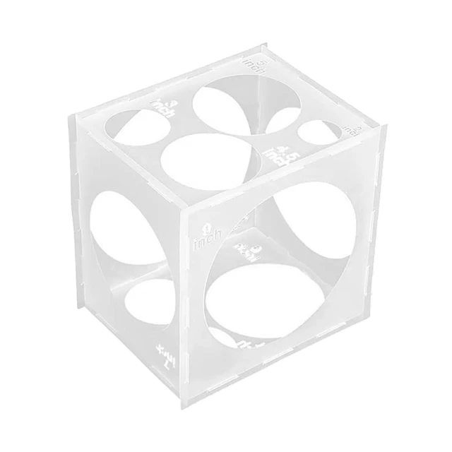 Balloon Sizer Box Cube 11 Holes Balloon Size Tool Durable