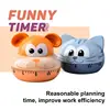 Cooking Timer 60 Minutes Increase Efficiency Cat Dog Cartoon Animal Mechanical Timer Alarm Timer Household Supplies 3