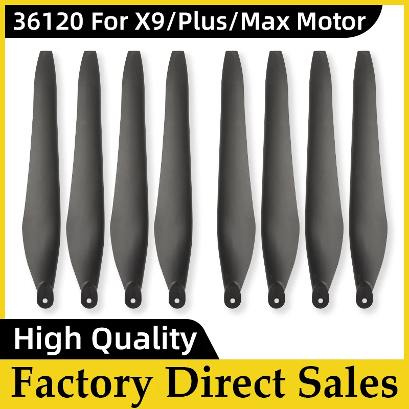Carbon Nylon Propeller 36120 for Hobbywing X9/Plus/Max Motor Folding Drone Propellers Blades Agriculture Drone Accessories