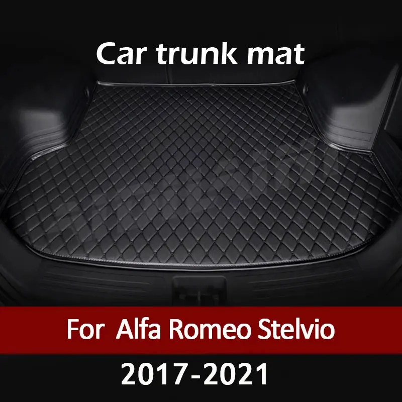 

Car trunk mat for Alfa Romeo Stelvio 2017 2018 2019 2020 2021 cargo liner carpet interior accessories cover