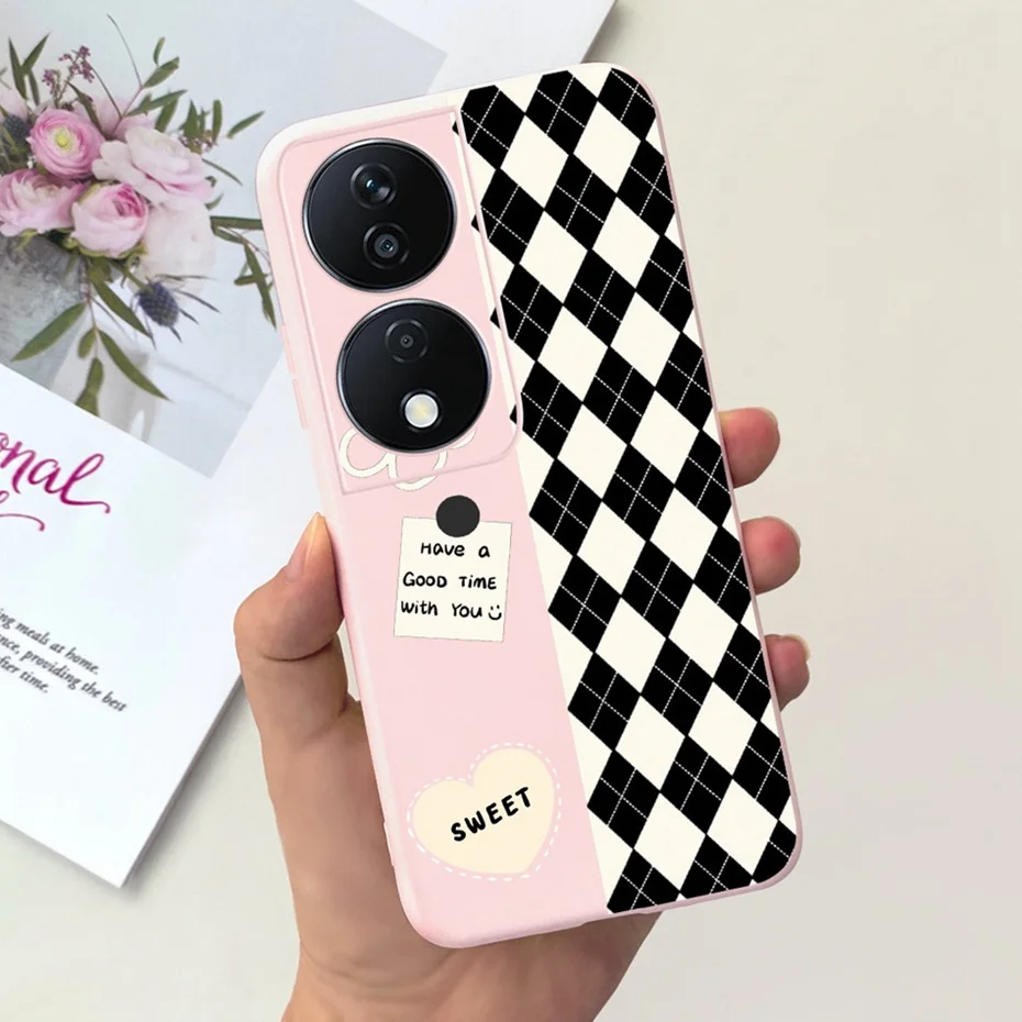 Lovely Printed Candy Color Phone Case - Soft Silicon TPU Shockproof Back Cover