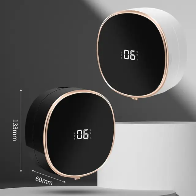 Dispenser di sapone elettrico con pulsante a sfioramento Dispenser di sapone elettrico touchless Montaggio a parete per Home Office Hotel per bagno 2