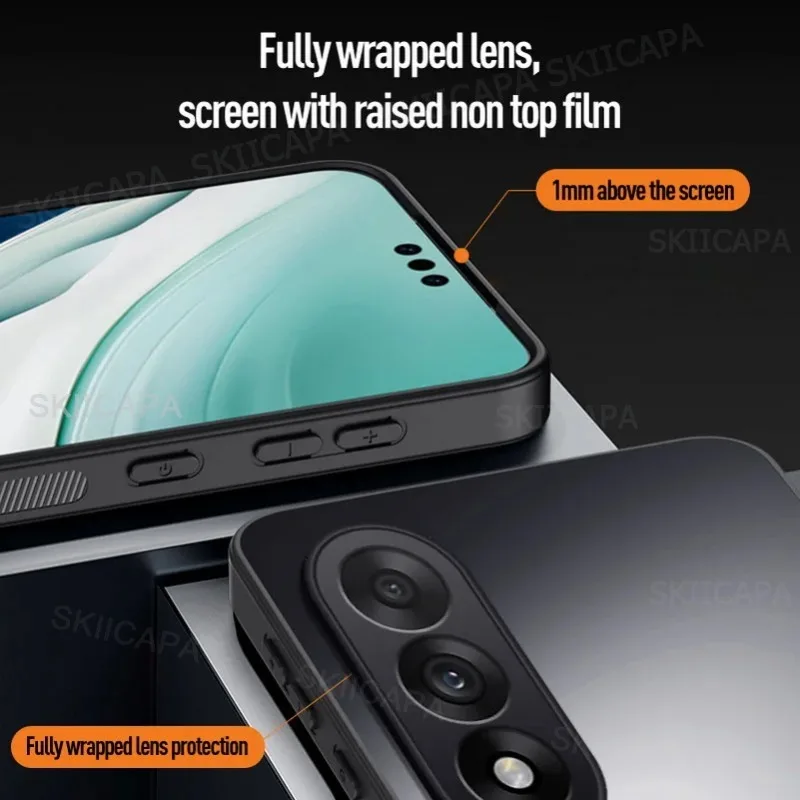 Magnetic Matte Shockproof Holder Phone Case