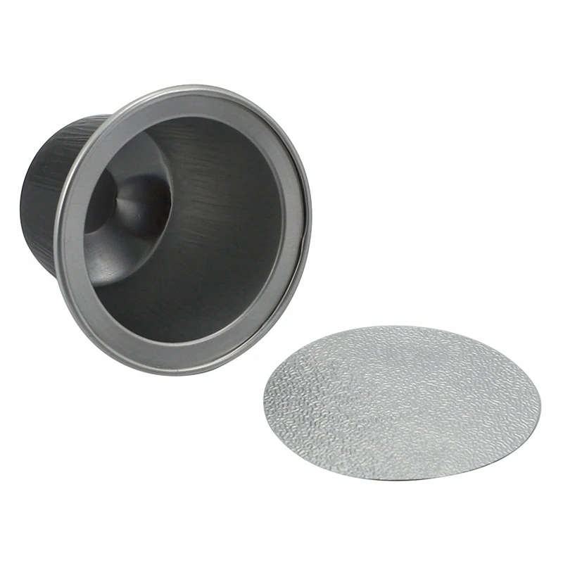 A99G-300Sets Refillable Coffee Capsules Cup Disposable Coffee Capsules Packaging Cafe Supplies For Nespresso Black