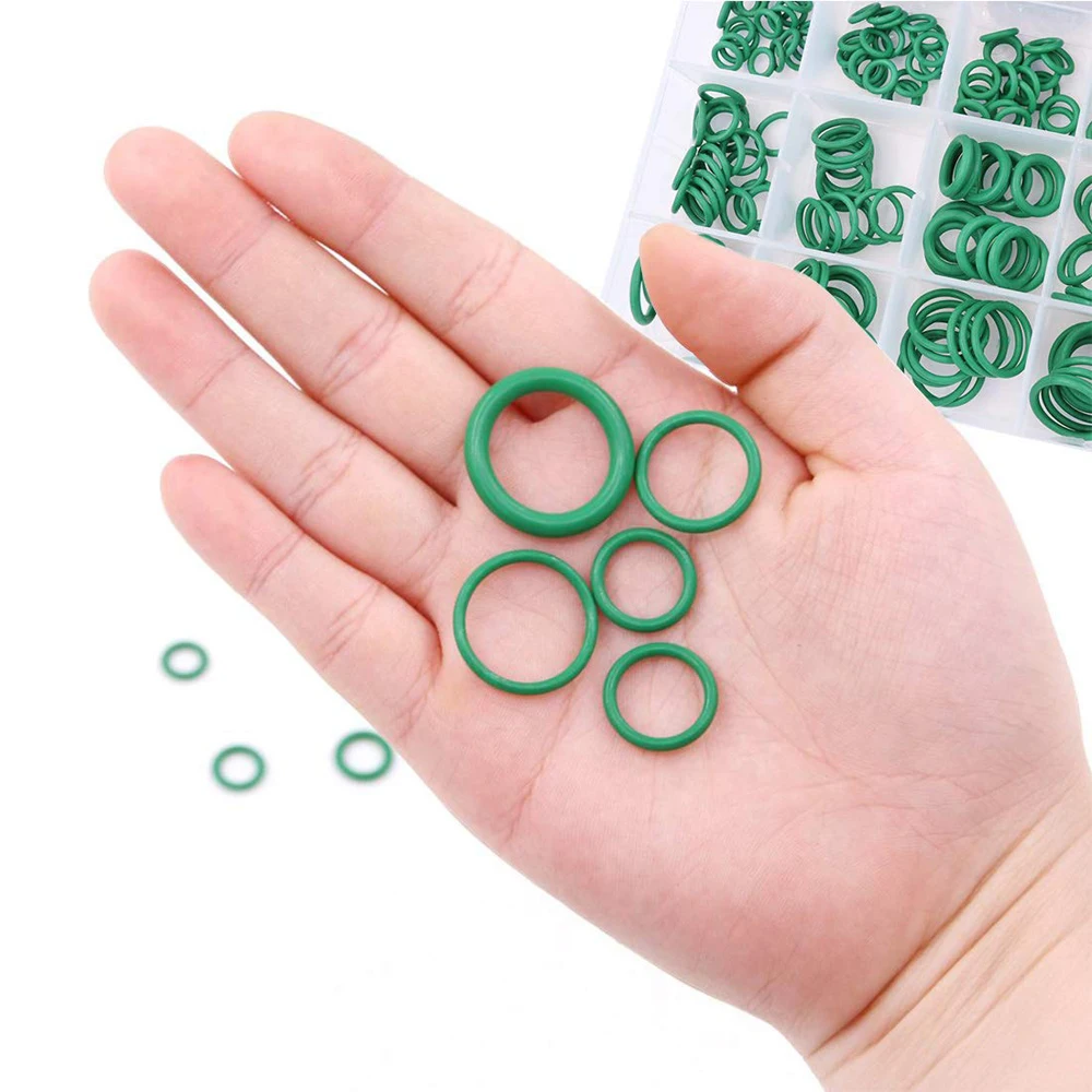 Rubber O Rings 530 225PCS Oil Resistance O Ring Washer Gasket Seals Watertightness Assortment Different Size Plastic Box Kit Set