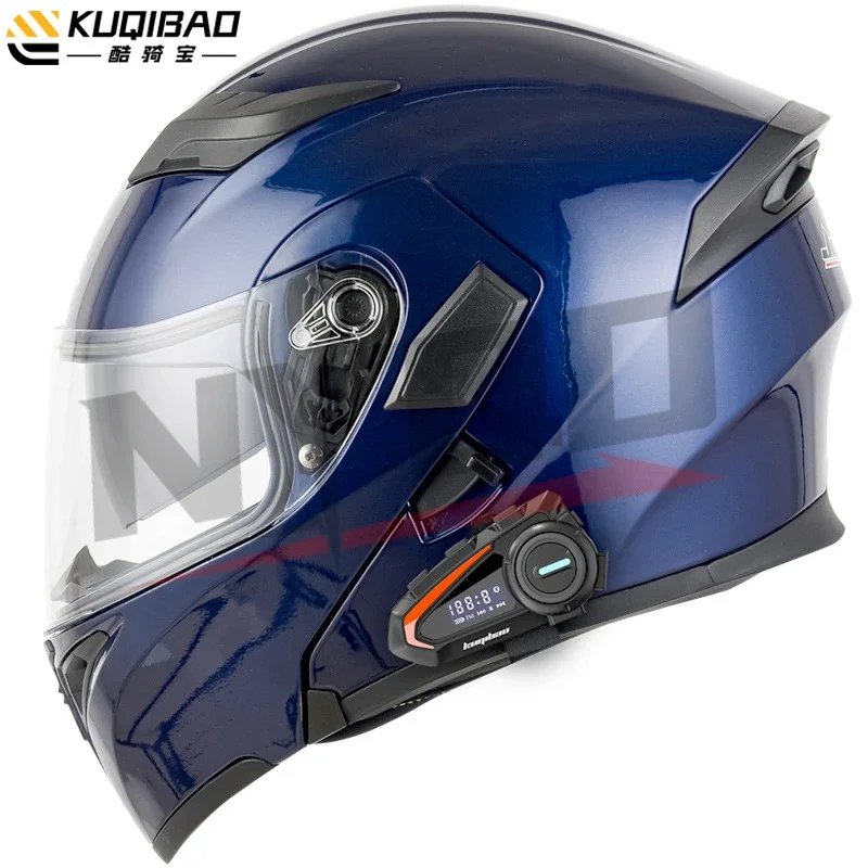 Casco De Moto Modular Cascos Bluetooth De Cara Completa Casco De