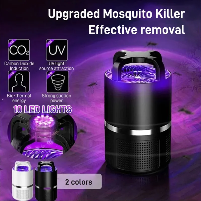 1/2Pcs Mosquito Killer Portable Led Mosquito Insect Killer Lamp Fly Bug Repellent Anti Mosquito Uv Night Light Usb