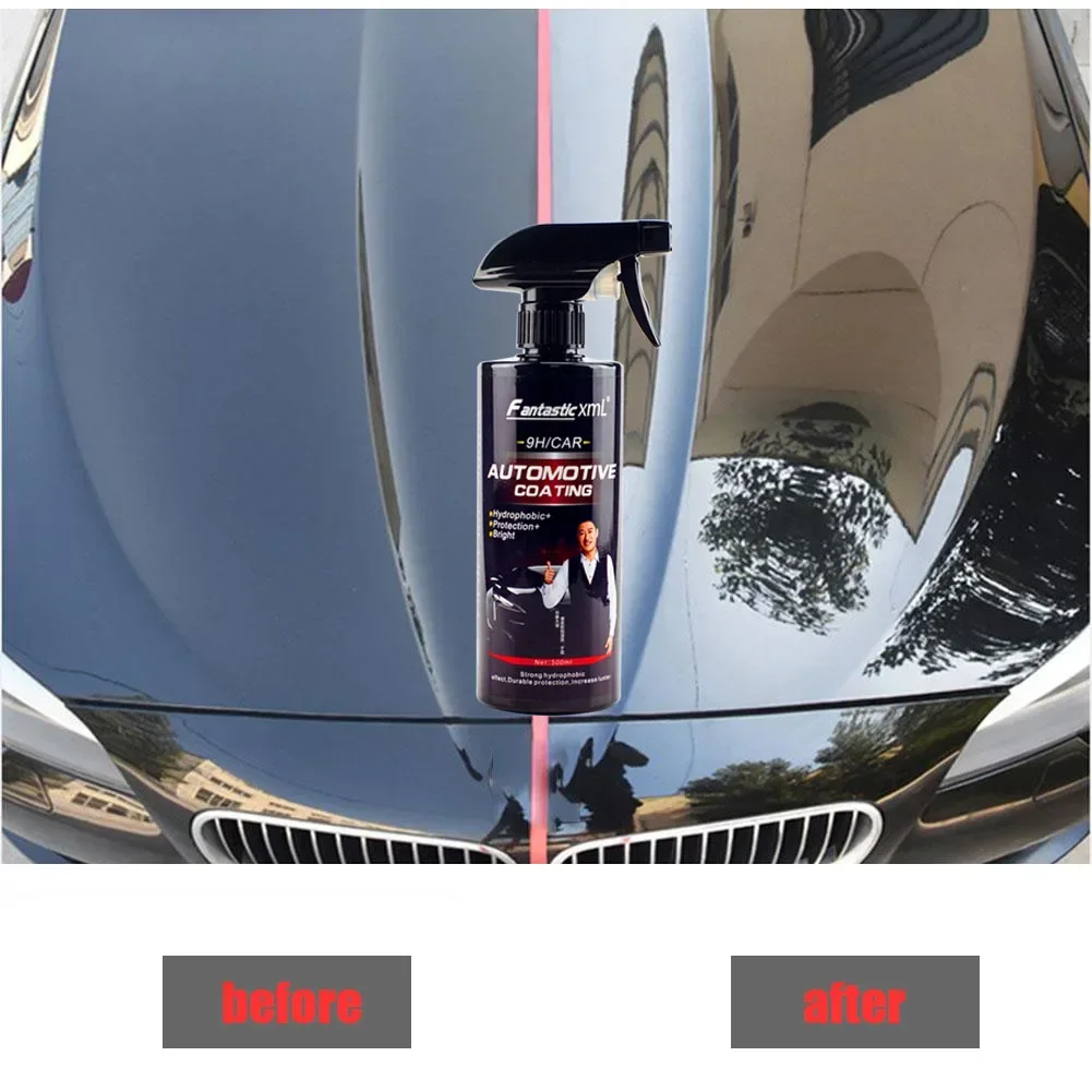 Ceramic Car Coating 500ML 9H Nano Liquid Glass Plated Crystal Hydrophobic Waterproof Polishing Paint Hardness Car Polish Wax