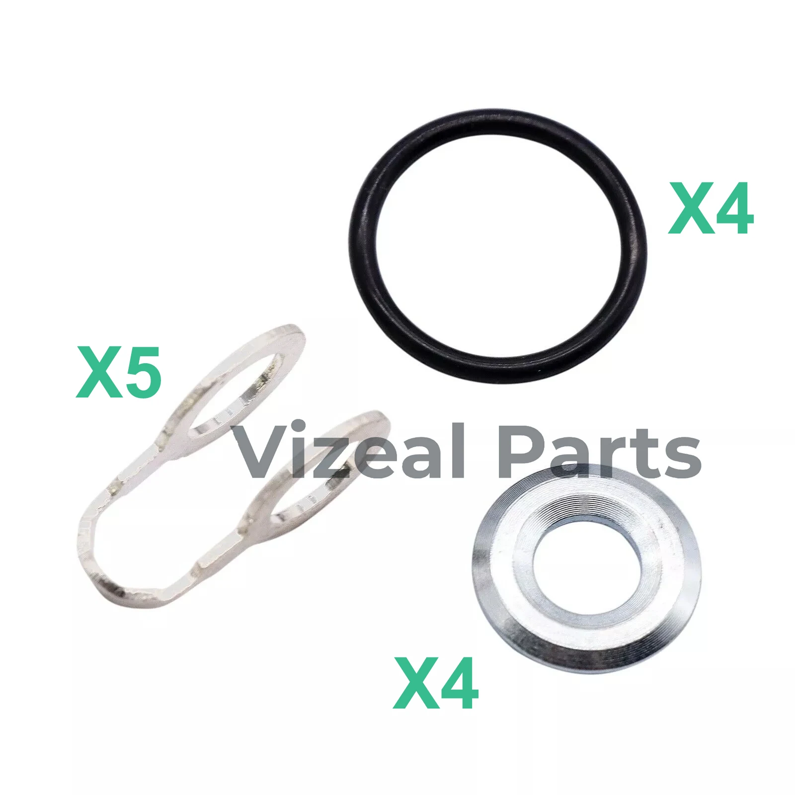 1Set/ 3Sets/ 5Sets Fuel Injector Seal Gasket Copper Washer Kit For Toyota Hilux KUN26 D4D 1KD-FTV 3.0L 2KD-FTV