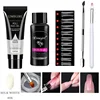 LIMEGIRL 15ml Nail Extension Gel Set Quick Extend Mold Nail Kit Gel Set For Manicure Tools Vernis Semi Permanent Set 6