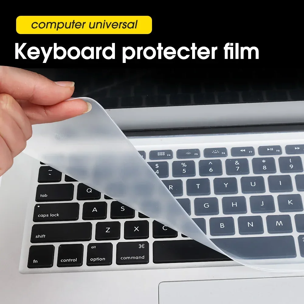 Universal Transparent Waterproof Laptop Keyboard Protector - Silicone Anti-Dust Cover