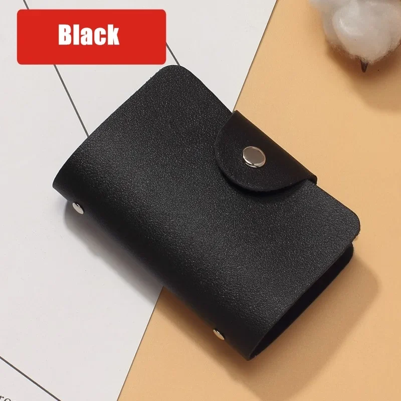 Women's Slim PU Leather Anti-Theft Card Holder Wallet with Coin Purse
