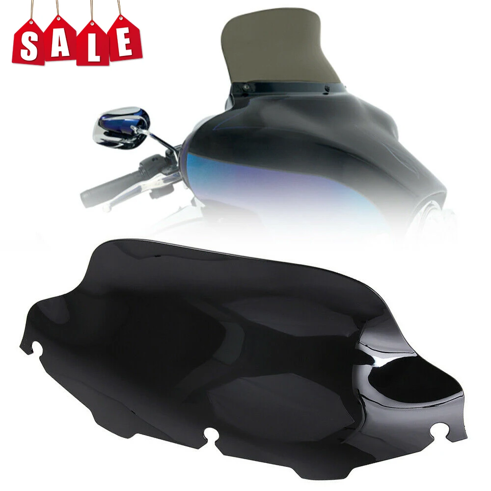 

Motorcycle 8'' Wave Windshield Windscreen Cover For Harley Davidson Electra Street Glide FLHX Touring CVO 1996-2011 2012 2013